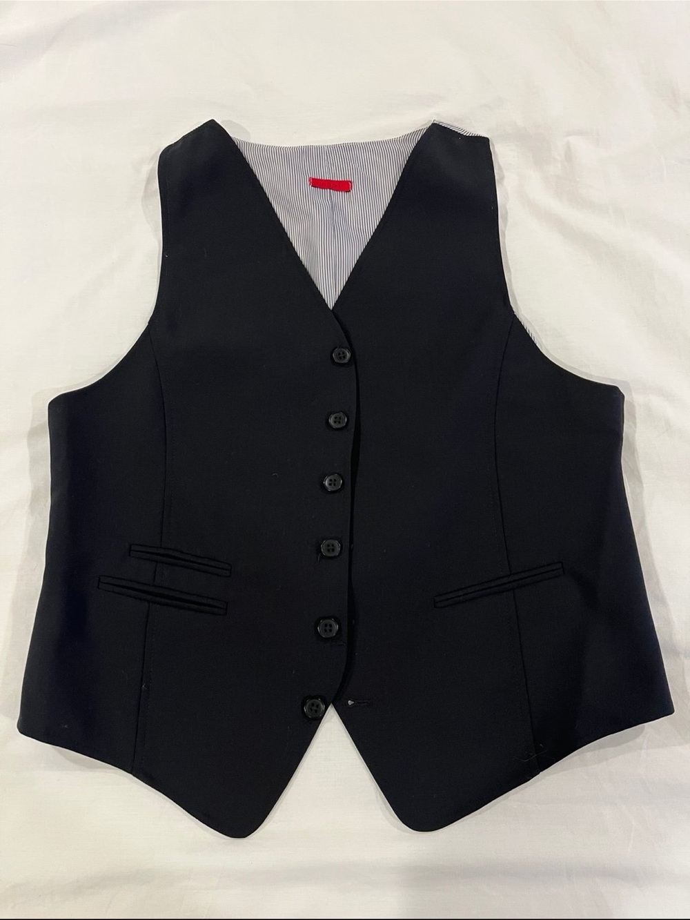 John Varvatos USA 100% Wool Black Suit Vest Men’s Small
